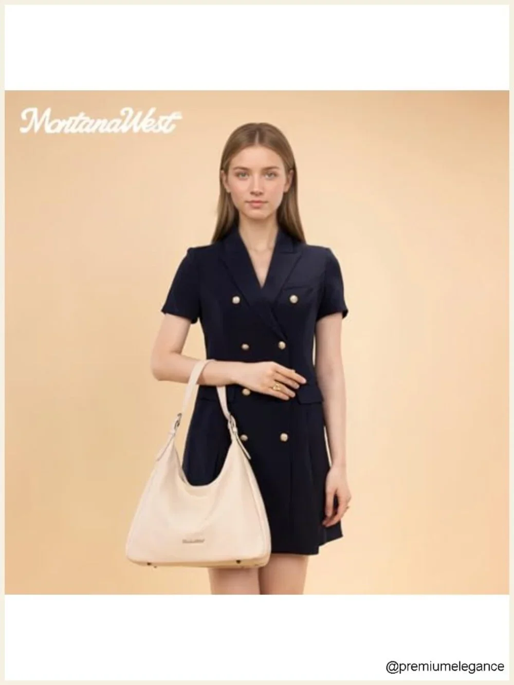 Slouchy Hobo Shoulder Bag with Magnetic Closure, PU Leather, Multi-Pocket